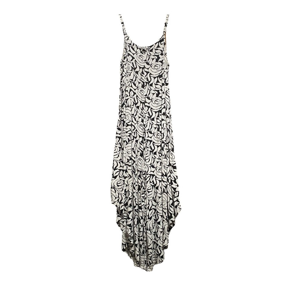 MSK Floral Black and White Women's Culotte Dress M